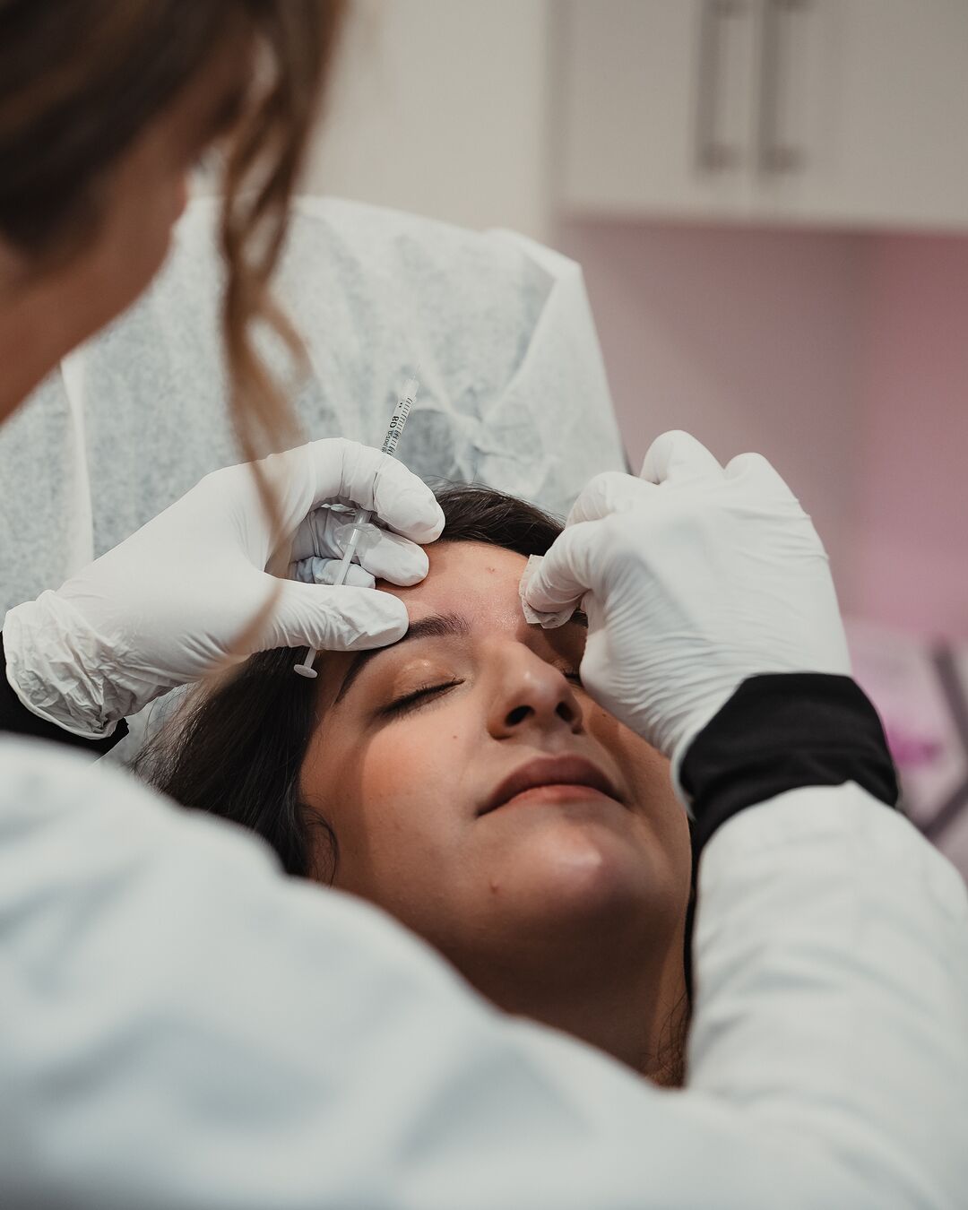 Botox injection being administered at Skin Lab Med Spa in Falls Church, VA